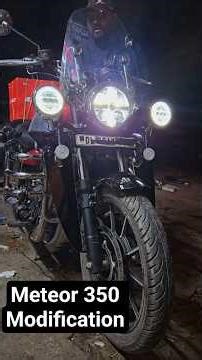Royal Enfield Meteor 350 Modified | meteor 350 modification accessories #video #viralvideo