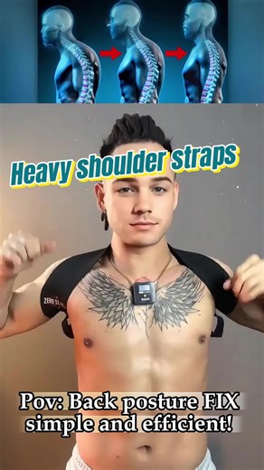 A must-have for fitness in spring:Back posture Fix，simple and efficient！ Spring reset - Heavy shoulder straps💪 #shoulderstraps #posturecorrector #shouldersupport #SpringReset #Gymtok
