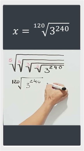 OPERANDO INDICES DAS RAIZES #matematica #enem