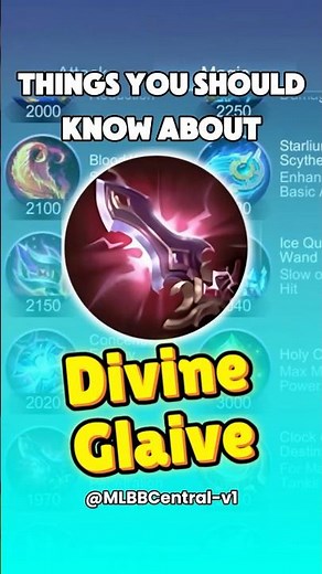 Things You Should Know About Divine Glaive | MLBB Item Guide