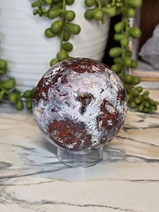 Red Mexican Crazy Lace Agate Sphere - Etsy