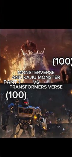 Teaser Monsterverse and KAJIU monster vs Transformers verse #edit #wisedit #transformers