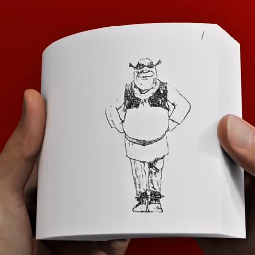 Flipbook Vibes on Instagram: "✨ Shrek dancing to “Golden” by Huntr/x — in full flipbook animation style. Swamp energy never looked so golden 💚😂 #Shrek #Golden #HuntrX #FlipbookAnimation #KpopDance"