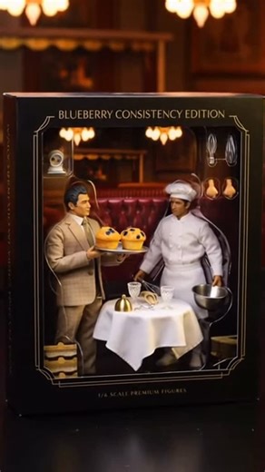 Sifu Fontana on Instagram: "When the action figure line is so premium… even the muffins come with quality control. 🫐😂 Casino Collector’s Edition: Blueberry Consistency Set What happens when you turn one of the most iconic scenes in movie history into a luxury action figure commercial? You get the Blueberry Consistency Collector Set — complete with a calm Vegas boss, a nervous chef, and two perfectly identical muffins. I made this using AI to bring back that 90s toy commercial nostalgia, give y