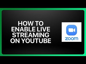 How To Enable Zoom Live Streaming On YouTube Tutorial