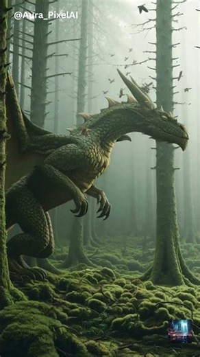 “Deep inside an ancient forest… something legendary is still alive.” #aianimation #dinosaur