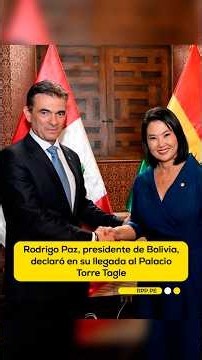President of Bolivia arrives at Torre Tagle Palace to meet with Keiko Fujimori #shortrpp
