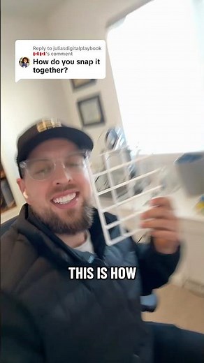 Snapping the grid plates together for gridfinity! #3dprint #gridfinity #organization #tutorial #IKEA