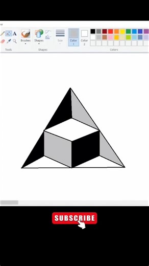 Ms Paint me Drawing kaise banaye, Drawing in Ms Paint, #shorts #computer #drawing #mspaint