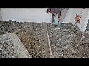 Today is construction time. I'll show you how to lay the concrete slab step by step. 😉👍