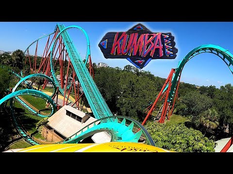 Kumba 4K Front Seat POV - Busch Gardens Tampa Bay