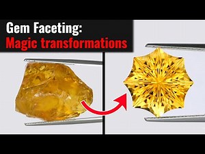 From rough stones to faceted gems: The magic of gem cutting!