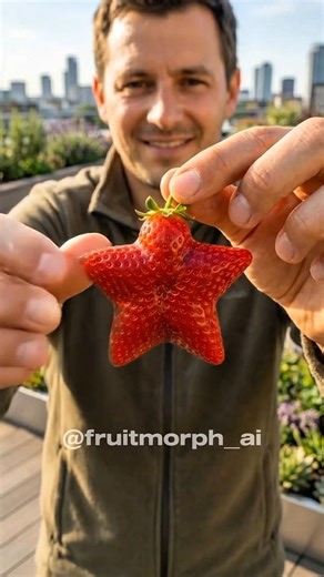 🌟 Star-Shaped Strawberry Magic 🍓✨