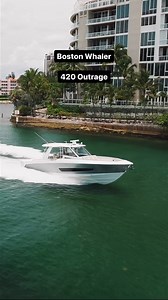 Explore a world of infinite possibilities with the Boston Whaler 420 Outrage, where luxury and adventure collide on the azure canvas of the open sea | MarineMax