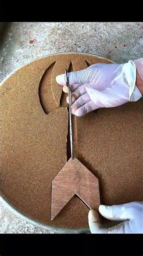 Casting metal EP 158 #art #experiements #metalcasting #moltenmetal