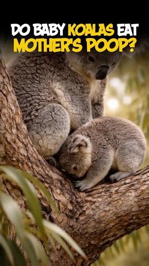 Do baby Koalas eat their Mother's POOP?!