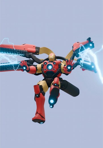 MAXIMUM PULSE . Iron Man fan art after 100h of Marvel Rivals. . #marvelrivals #marvelgames #ironman #blender3d #conceptart #3danimation #characterdesign