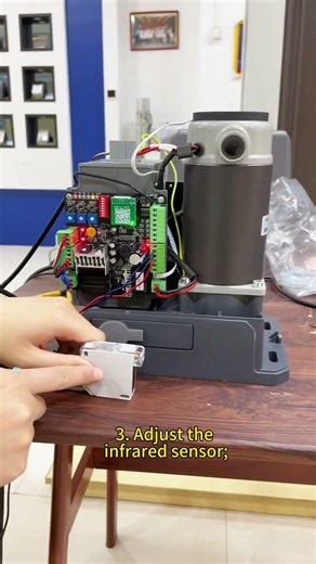 How to connect the reflective infrared sensor with the JG DC sliding gate motor? #gatemotor