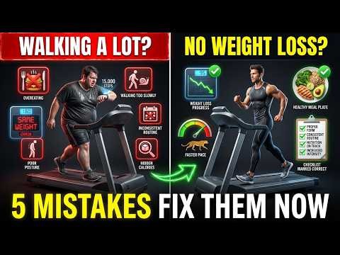 Why doesn't walking a lot help you lose weight? 5 mistakes and how to fix them immediately.