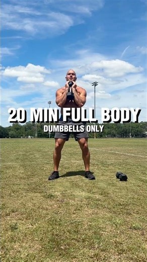 20 MIN FULL BODY DUMBBELLS ONLY 🔥 Fat Burning Workout at Home