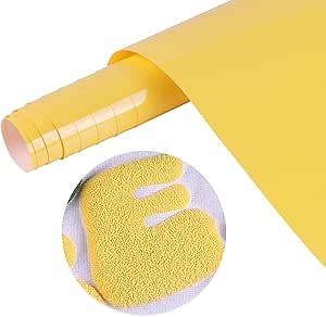 Tintnut Puff Vinyl Heat Transfer - 10inches x 6ft 3D Sweet Corn Puff HTV Roll Heat Transfer Vinyl Foaming Colorful Puffy Iron on Vinyl for T-Shirts DIY Compatible with Cricut or Silhoutte Cameo