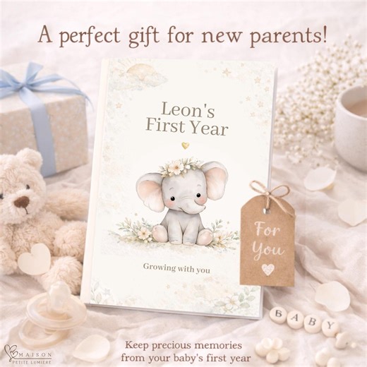 Personalized Baby Memory Book – First Year Keepsake Journal – Newborn Gift & Baby Shower Gift - Etsy