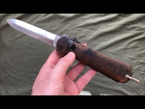 RAREST Luftwaffe Gravity Knife - Seltenstes Fallschirmjäger Kappmesser
