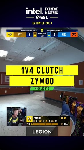 Unreal clutch moments at ESL Katowice 23 CSGO highlights
