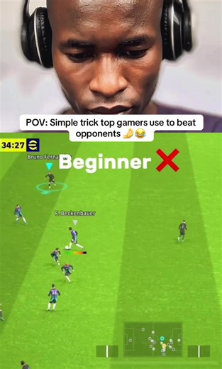 POV: Simple trick top gamers use to beat opponents 🤌😂 #eFootball2026 #efootball #game credit: @ᴘᴇꜱ ʀᴇᴠᴏʟᴜᴛɪᴏɴ ⚽