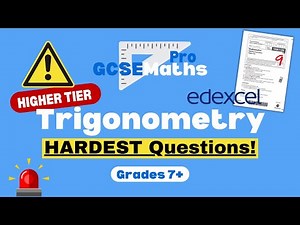 HARDEST EDEXCEL TRIGONOMETRY EXAM QUESTIONS | GCSE Maths Pro