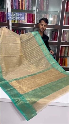Chanderi Tissue Silk Diract Weavers Price Order Now.9770530638 #chanderisilksaree