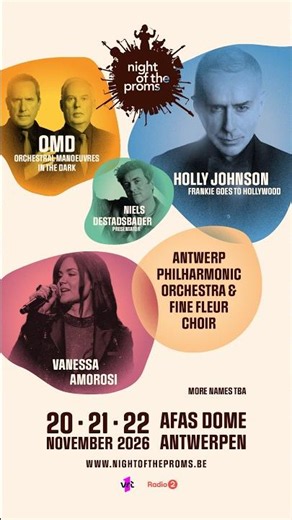 OMD IS COMING TO NIGHT OF THE PROMS IN ANTWERP!