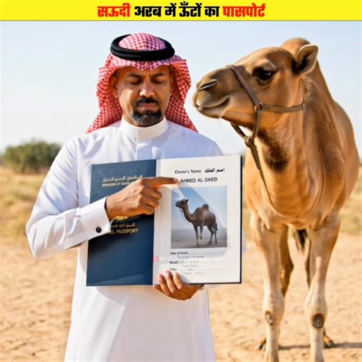 Saudi Arabia’s Camel Passport 🛂 #shorts