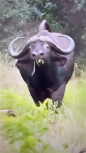 Cape Buffalo Solo vs Lion The raw power of an angry Buffalo: Nature’s fury.