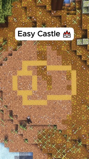 Minecraft Easy Castle 🏰 #minecraft #minecrafttutorial #minecraftbuilding #minecraftbuilds