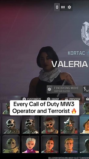 All Characters and Operators for Call of Duty Modern Warfare 3
