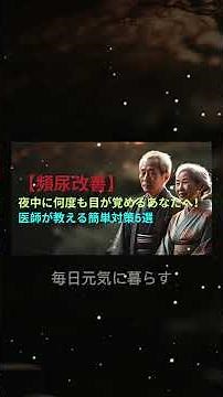 【頻尿改善】夜中に何度も目が覚めるあなたへ！医師が教える簡単対策5選 #頻尿改善 #夜間頻尿 #不眠対策 #医師が教える #睡眠の質向上 #健康習慣 #トイレが近い #泌尿器科 #健康の悩み
