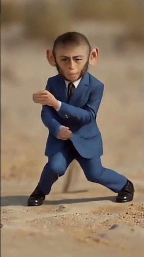 Cute Baby Monkey Dancing 🐒 | Funniest Monkey Dance Ever #cartoon #entertaininganimals #monkeyfable