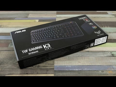ASUS TUF Gaming K3 Gen II Keyboard Unboxing
