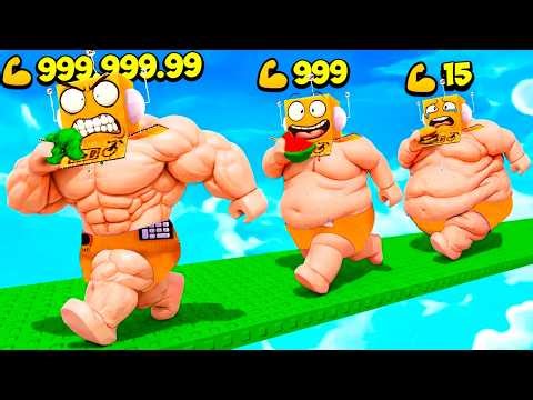 LOSE WEIGHT TO BECOME A MUSCLEMAN!😱 FROM FAT TO HUGE MUSCLEMAN CHALLENGE IN ROBLOX!