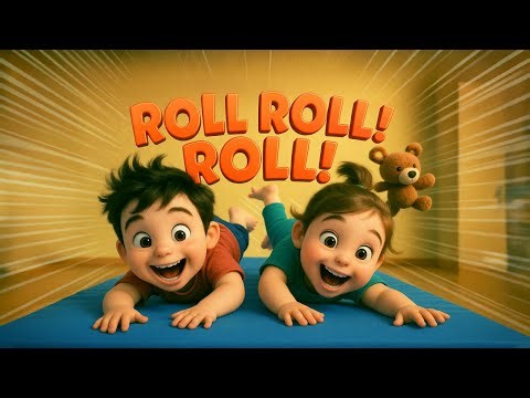 🧸 Pillow Obstacle Course Song 🧸 | Fun Indoor Play Song for Kids | Crawling, Jumping & Rolling Song!