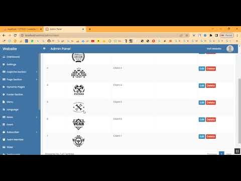 Website Page Creation in PHP Application Projects