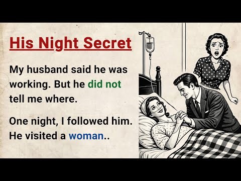 Learn English through Stories Level 3⭐ His Night Secret - Improve your English | English Audio Story