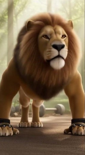 Lion Hits the Gym Before the Hunt 🦁💪 | Funny CGI Animal Gym Parody