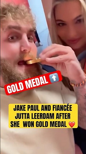 What a moment for Jake Paul and Jutta Leerdam ❤️🙌