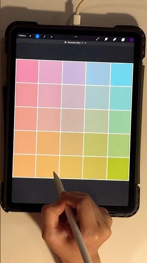 Creating a pastel color palette from emojis ✨ #art #short #procreate #colorpalette #digitalart