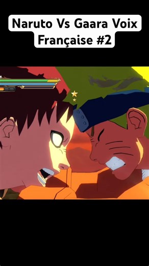 Naruto Storm VF : Naruto Vs Gaara Voix Françaises #shorts #narutostorm #short #shortvideo