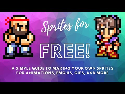 FREE and simple way to make your own 16-bit sprite - Dink & Gina's