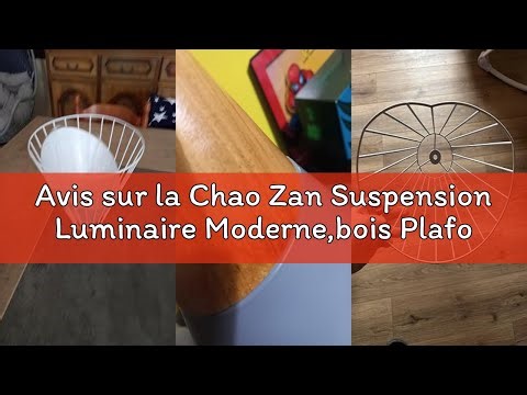 Avis sur la Chao Zan Suspension Luminaire Moderne,bois Plafonnier industriel design Métal Lampes Sus