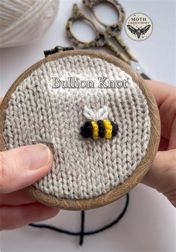 Step-by-Step Bee Embroidery Tutorial
